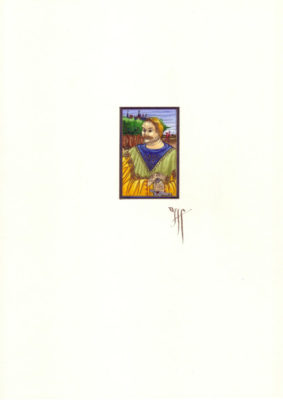 cul de lampe jacques aubail 6x4 papier