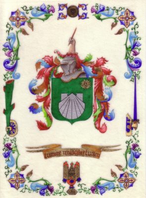Miniature blason Jacques Aubail