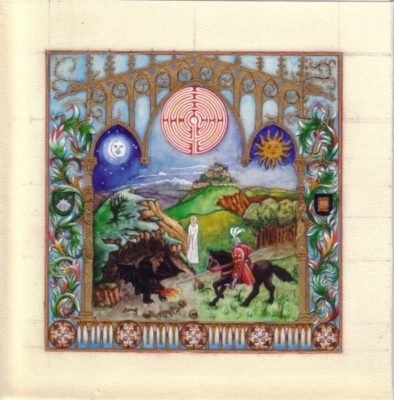 Miniature St George terrassant le dragon Jacques Aubail